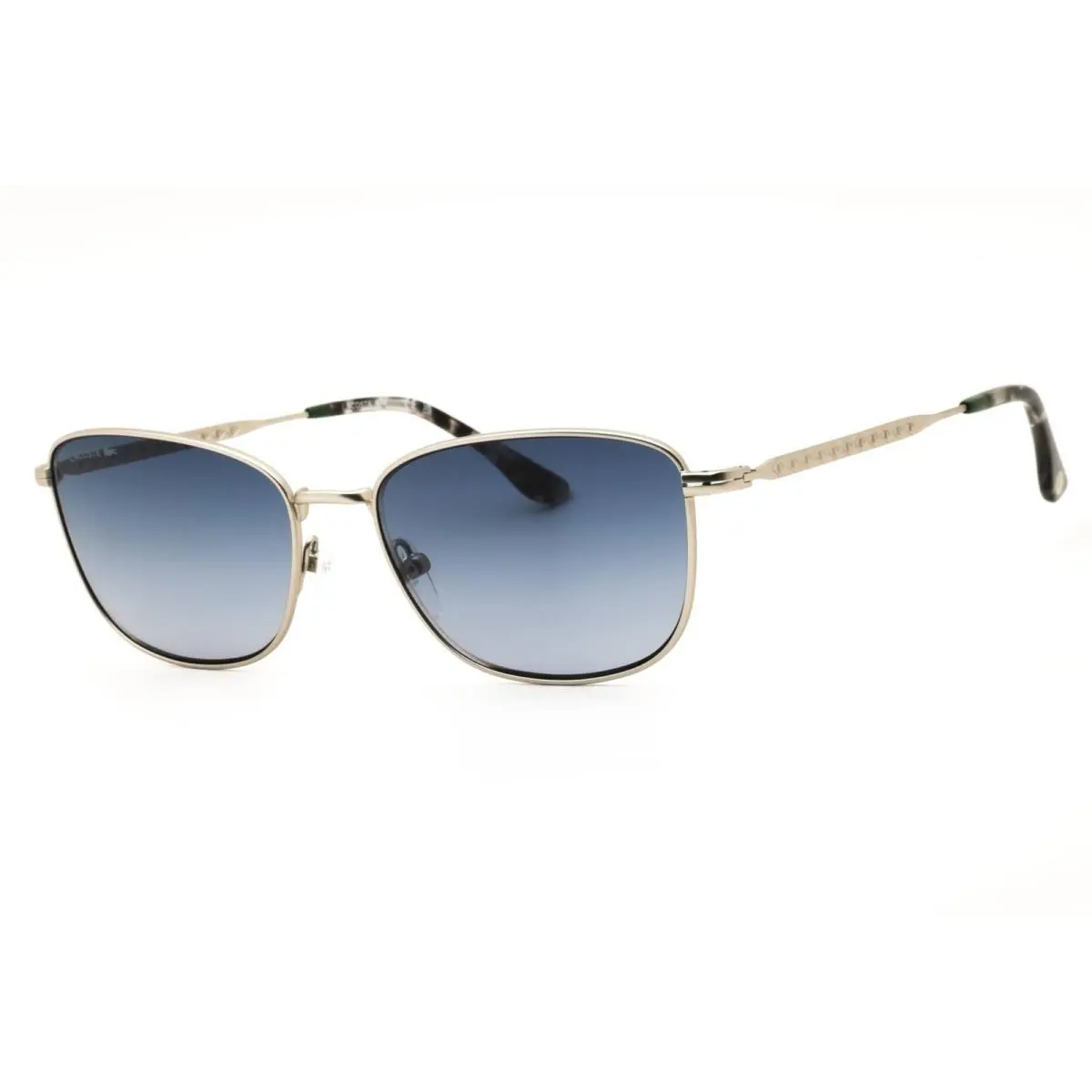 L270S 045 Silver Men`s Rectangular Metal Full Rim Sunglasses by Lacoste