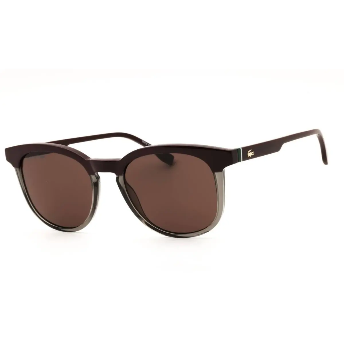 L6073S 601 Burgundy/transparent Grey Men`s Round Injected Propionate by Lacoste