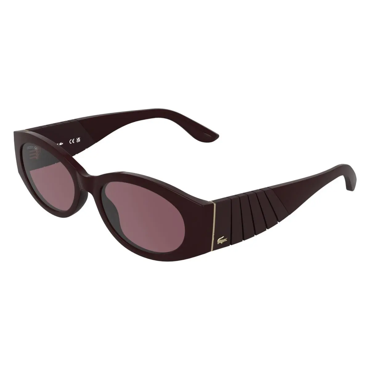 L 6109 S Burgundy 601 Size 54 Sunglasses by Lacoste