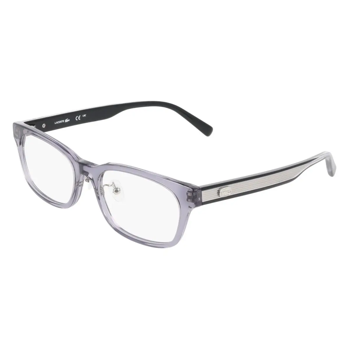 L 4021 LB Transparent Grey 035 Size 53 Eyeglasses by Lacoste