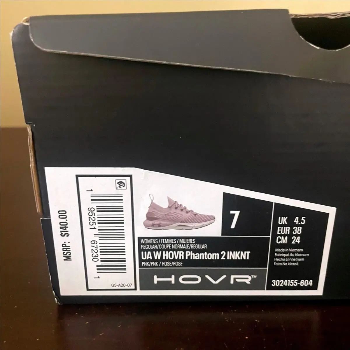 Under Armour shoes - UA W HOVR Phantom 2 INKNT - Pink 6
