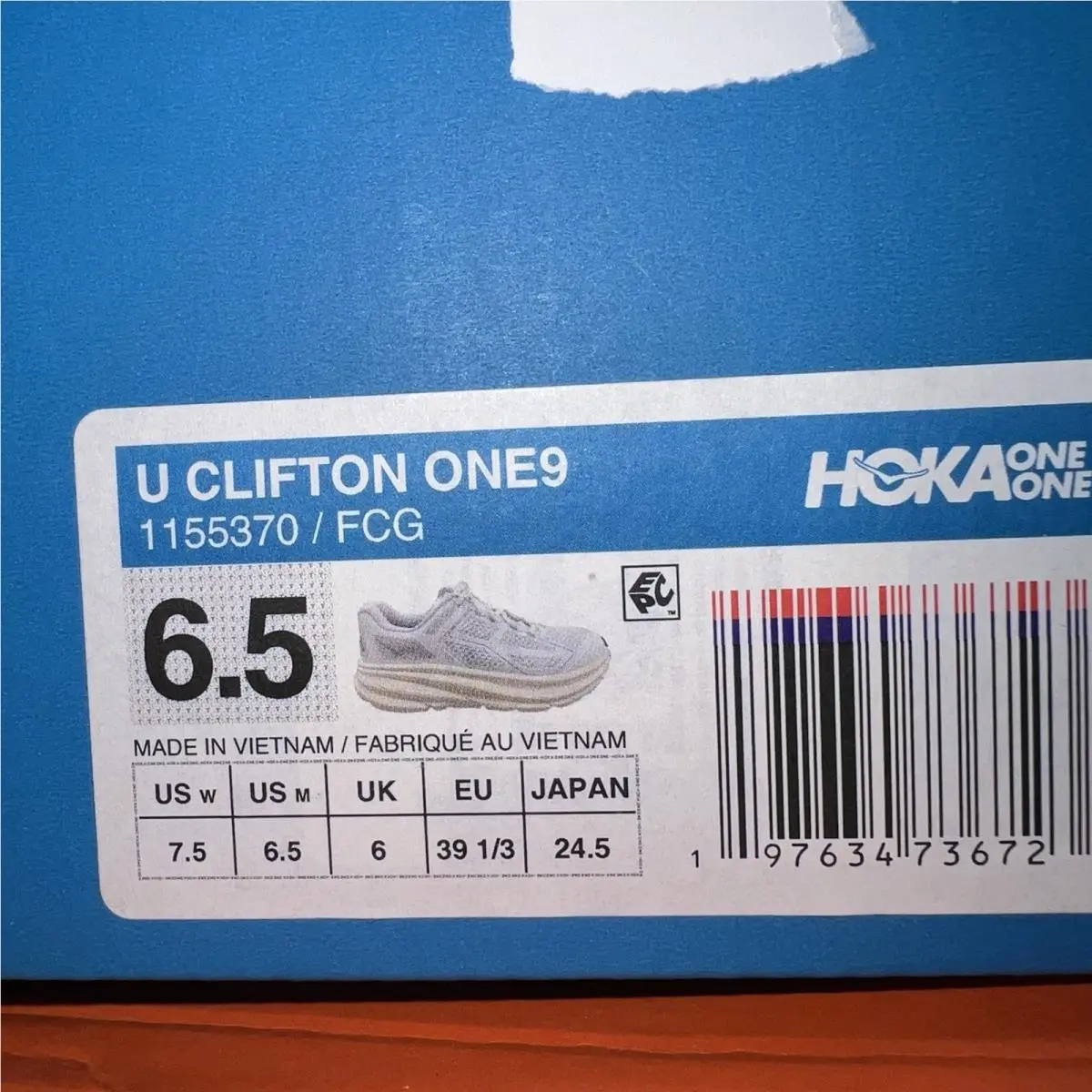 Hoka shoes - Hoka One One Clifton 9 - Ivory 7