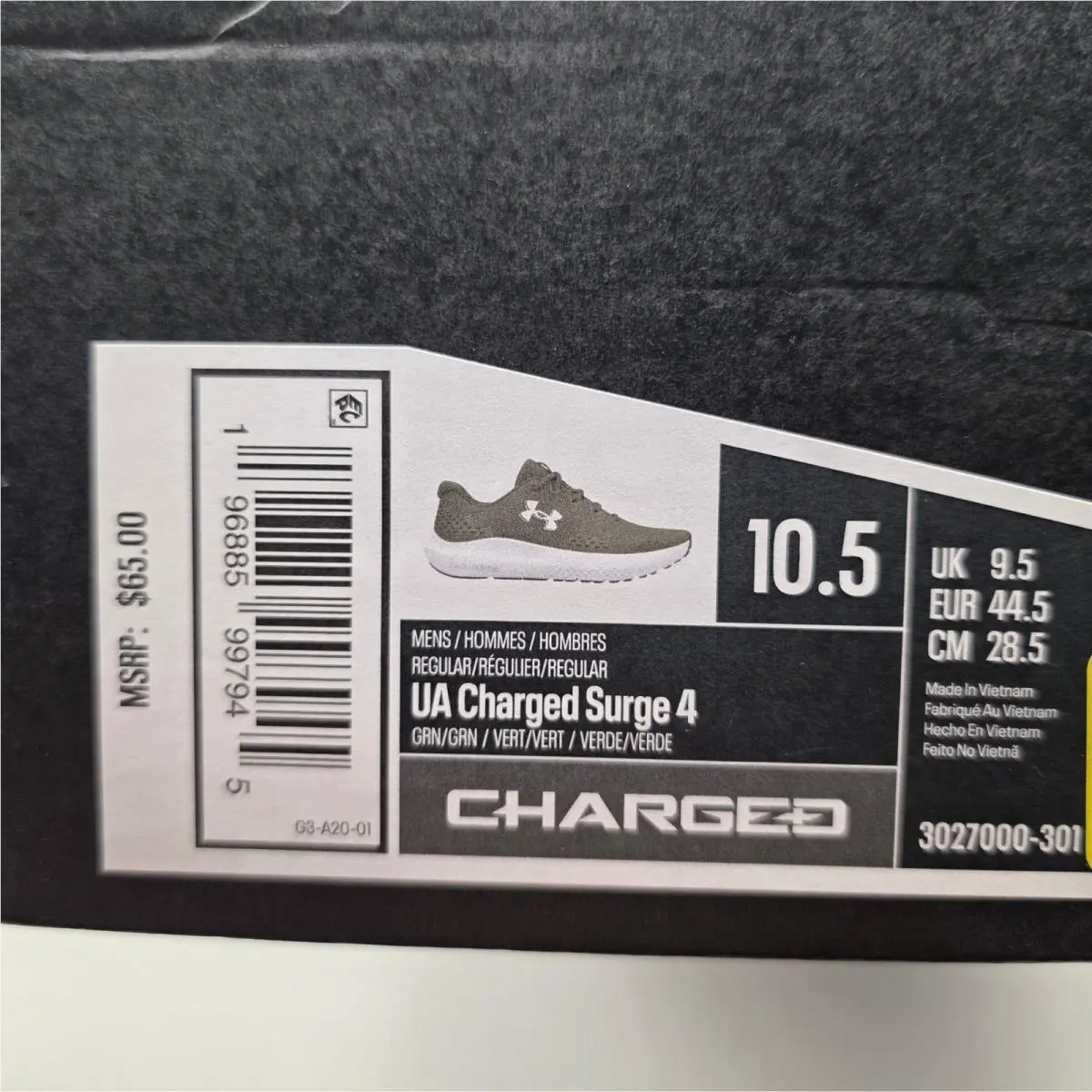 Under Armour shoes - Charged Surge 4 - Charged Surge - Green 0