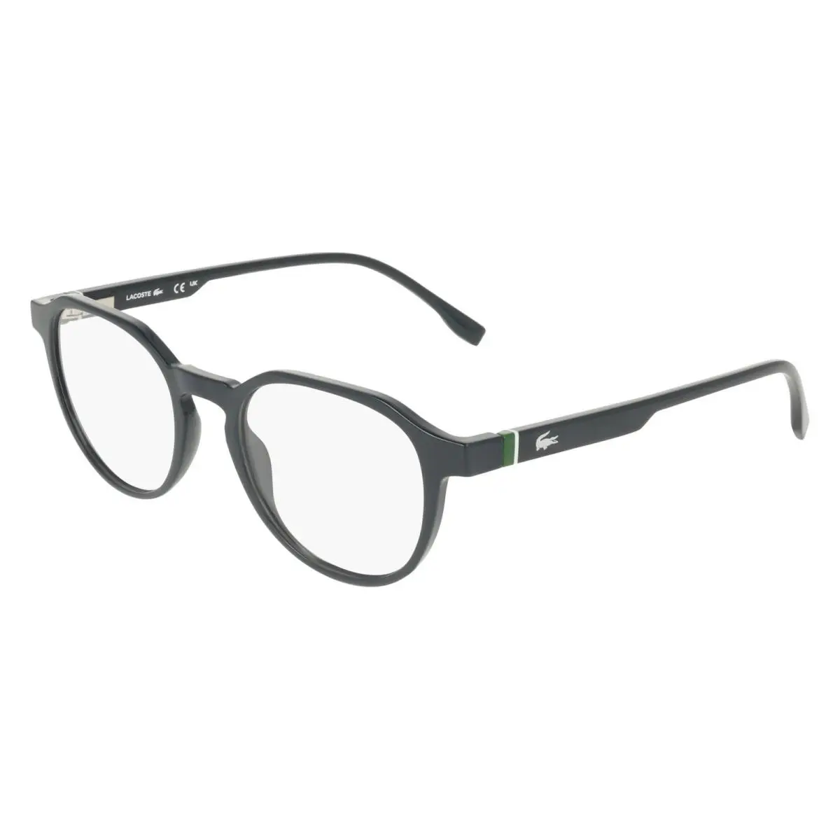L4008 410 Blue Grey Eyeglasses w/ Magnetic Sun Clip 52mm Unisex by Lacoste