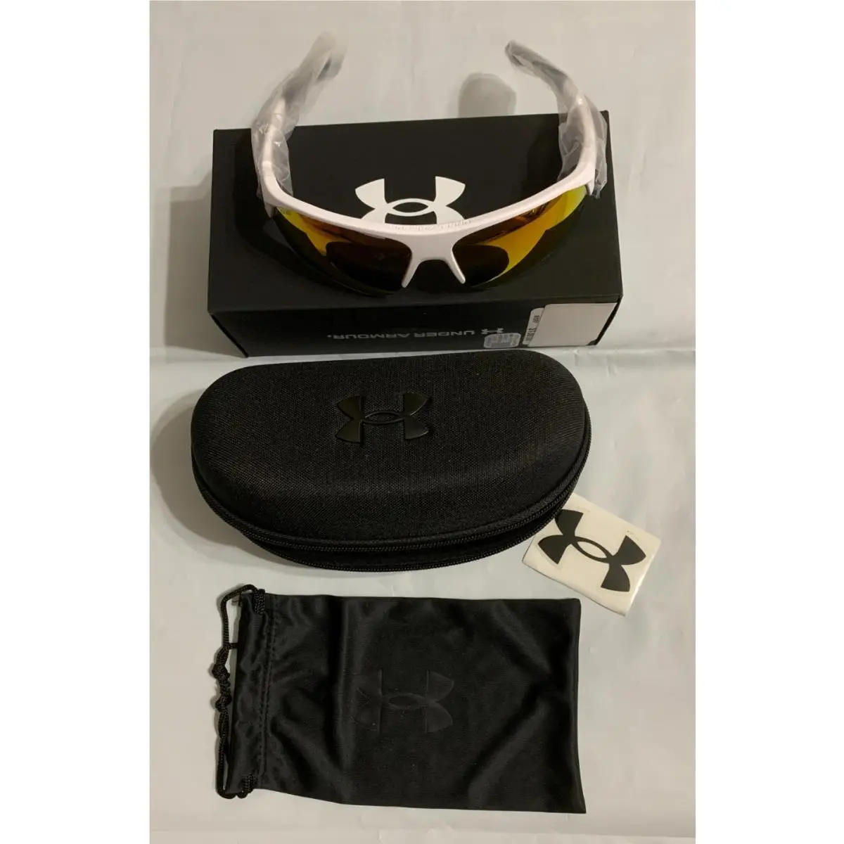 Men`s Playmaker Wrap Sunglasses White/black by Under Armour