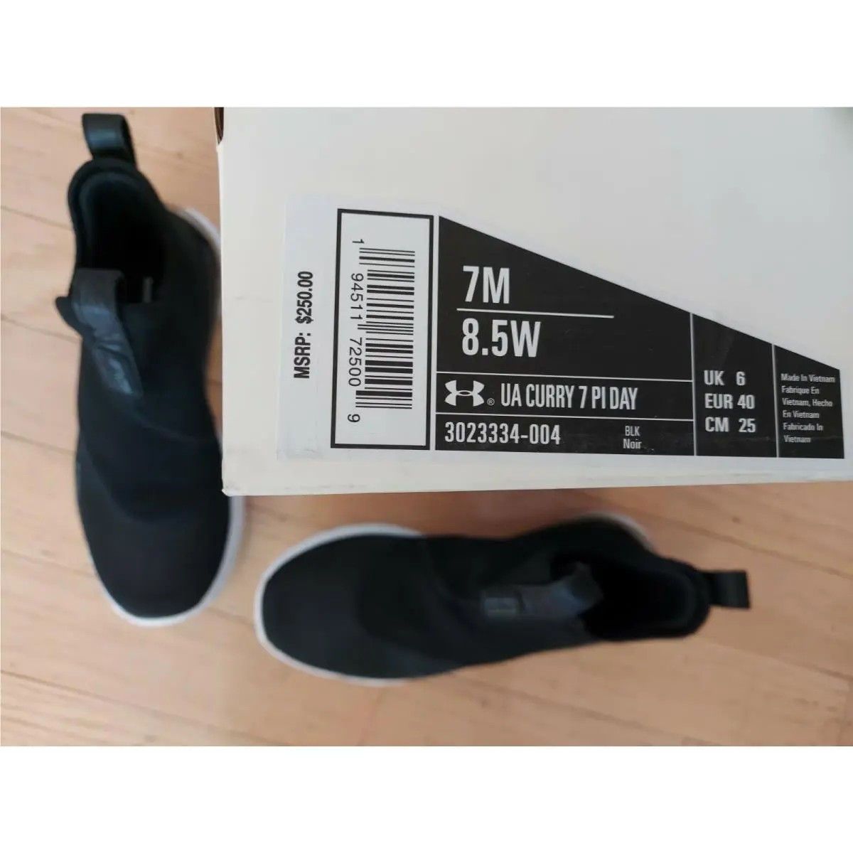 Under Armour shoes - Under Armour Curry 7 - Curry - 3023334-004 - Black, Manufacturer: Black (UPC: 194511725009) 9