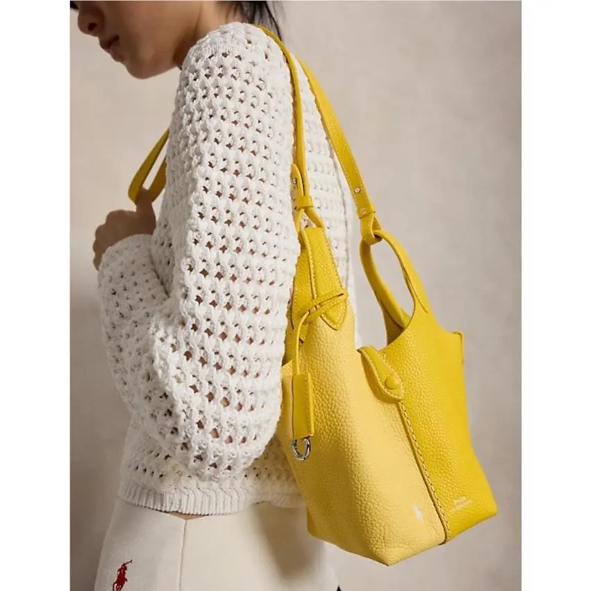 Polo Play Leather Small Tote Crossbody Size OS by Ralph Lauren