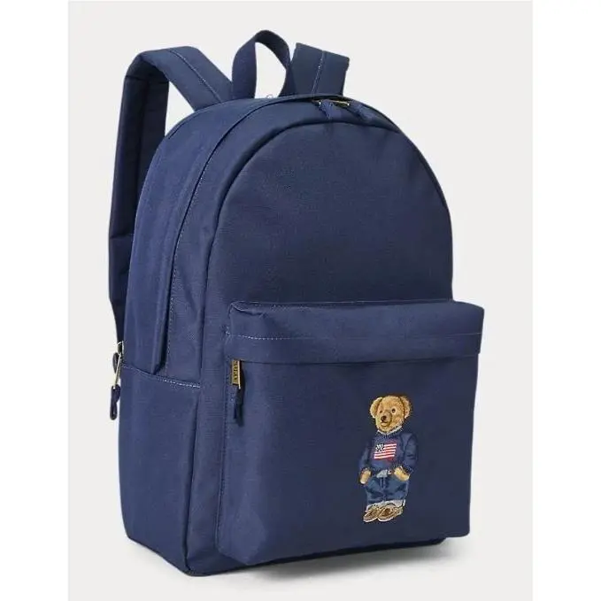Polo Ralph Lauren Polo Bear Canvas Backpack Port Navy Unisex Full Size