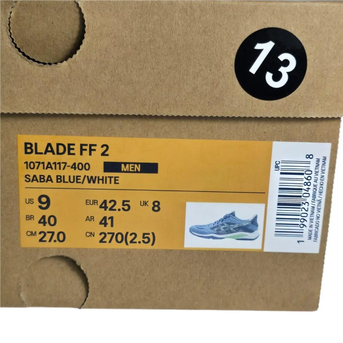 Asics shoes - ASICS Blade FF 2 - Blade - 1071A117 400 - Blue 10