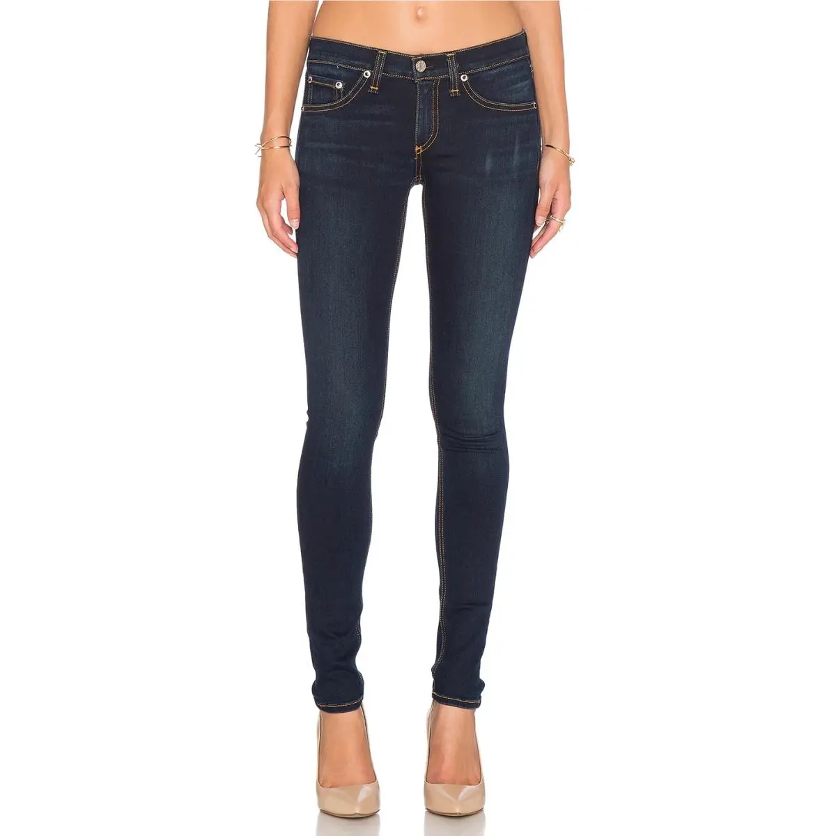 Rag Bone Skinny in Bedford Dark Blue Super Slim Stretch Jeans 29 by Rag & Bone