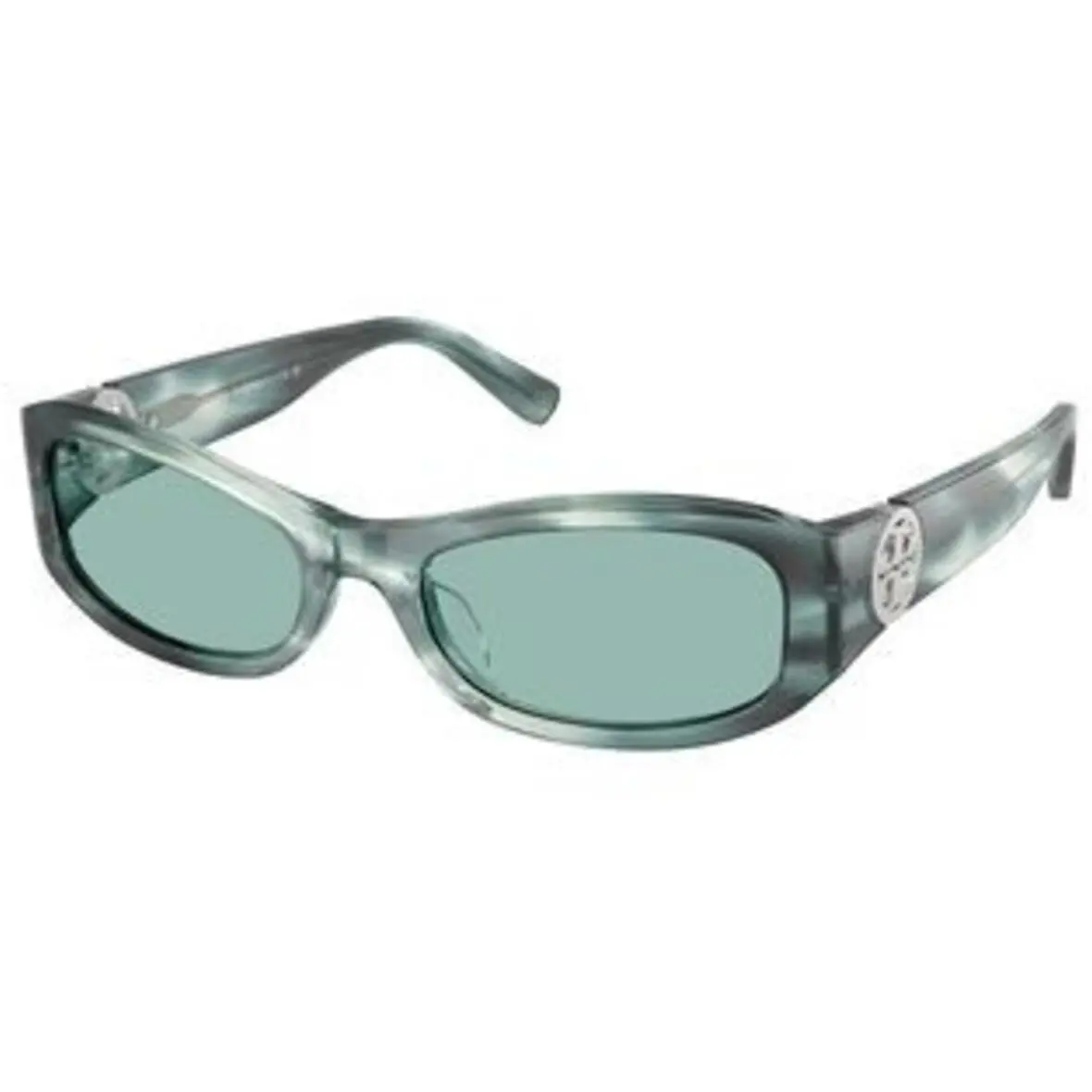 TY 7229 U Teal Striated / Petrol Green 206882 Size 55 Sunglasses by Tory Burch