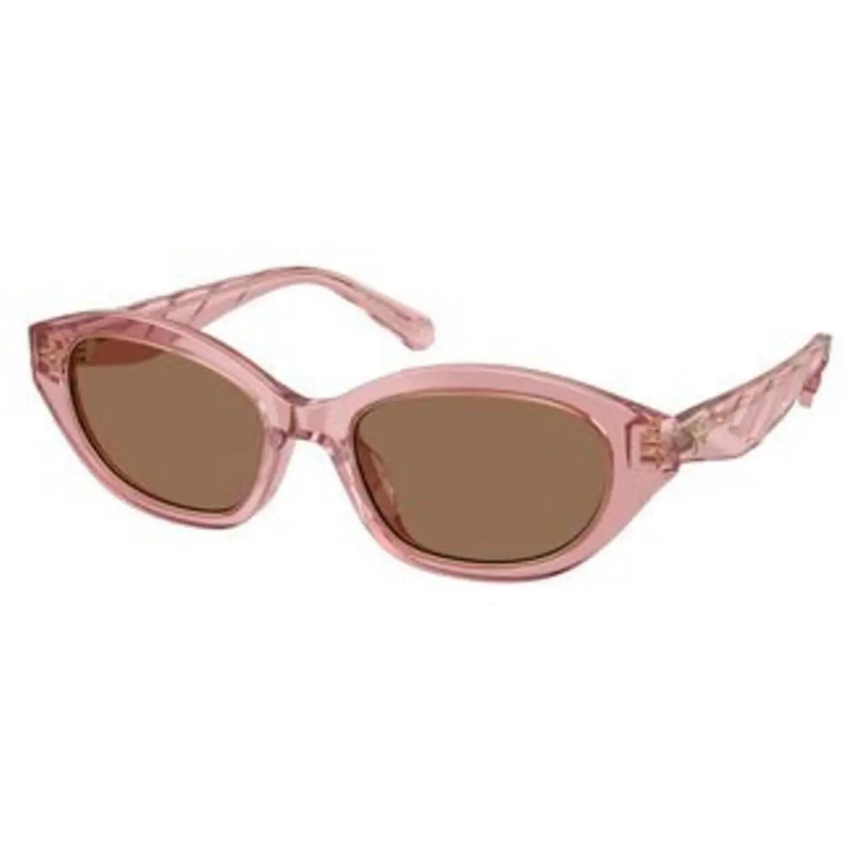 TY 7232 U Transparent Pink / Dark Brown 202173 Size 52 Sunglasses by Tory Burch