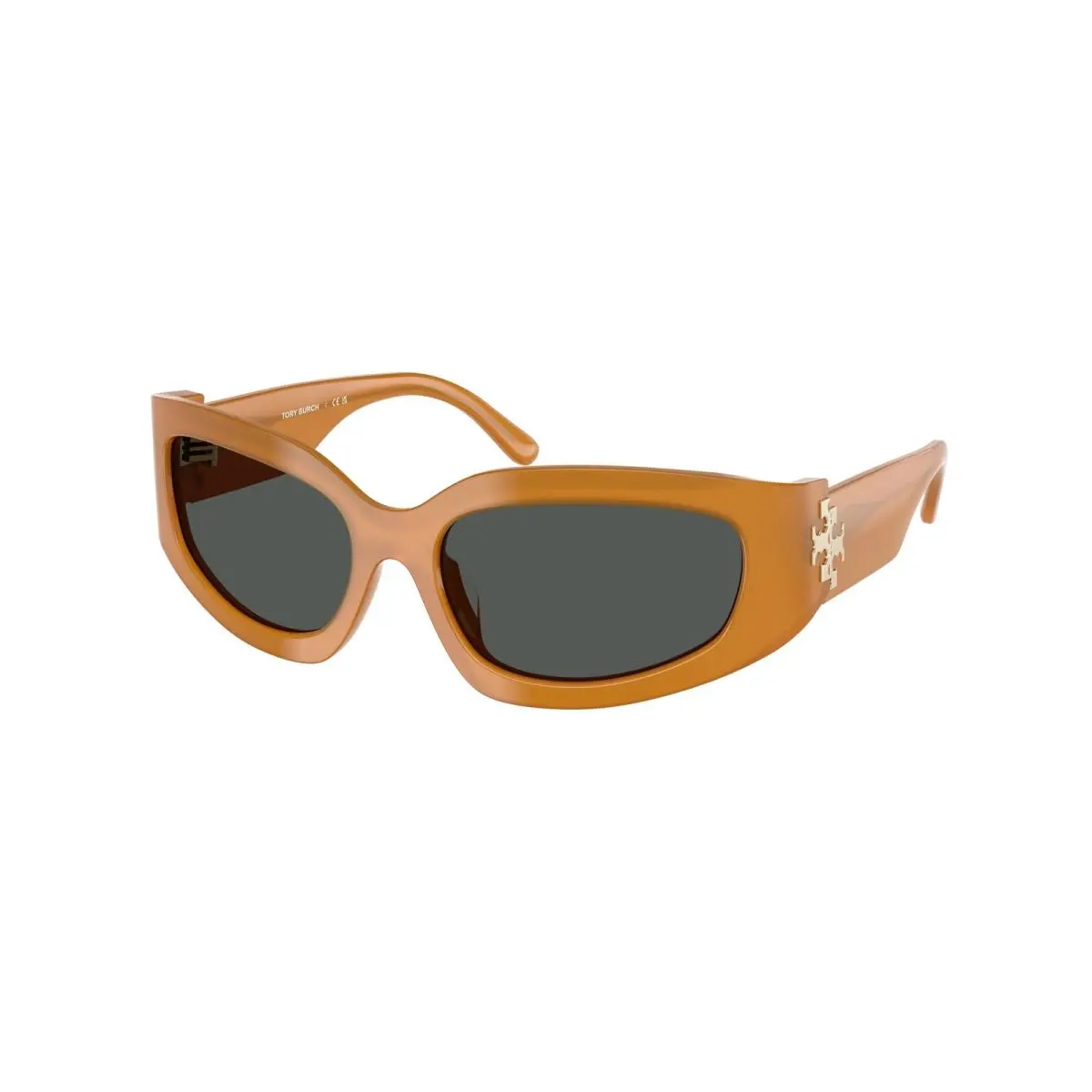 TY 7211 Opal Dark Orange / Grey 195887 Size 57 Sunglasses by Tory Burch