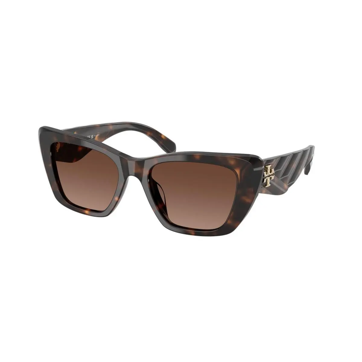 Tory Burch TY 7216 U Dark Tortoise / Brown Polar 1964T5 Size 52 Sunglasses
