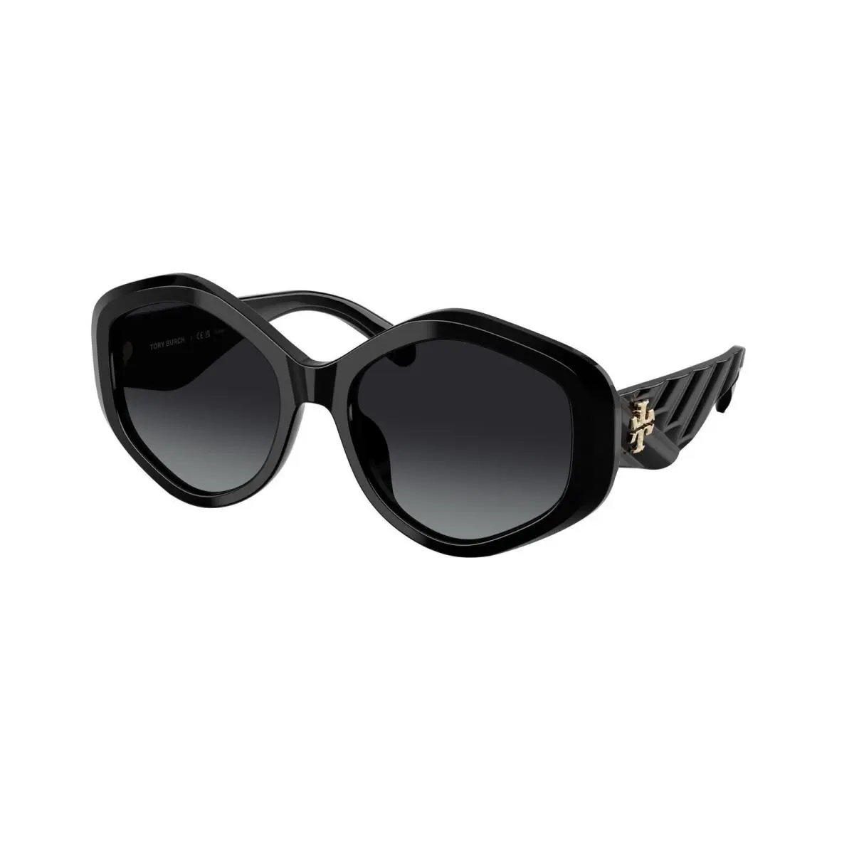 TY 7217 U Black / Grey Gradient Polar 1709T3 Size 55 Sunglasses by Tory Burch