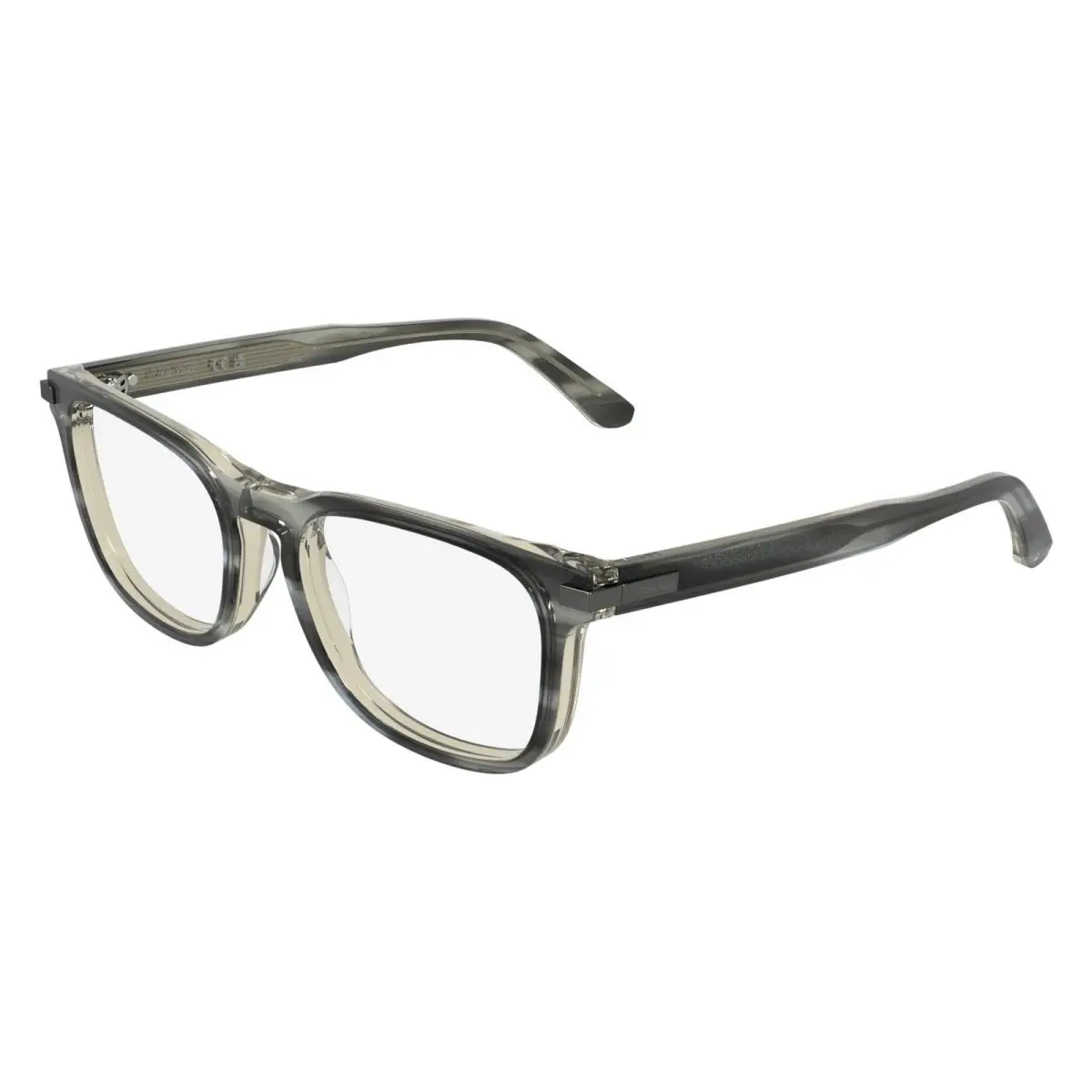 CK26514 027 Grey Horn Eyeglasses Frames 54mm Men`s by Calvin Klein