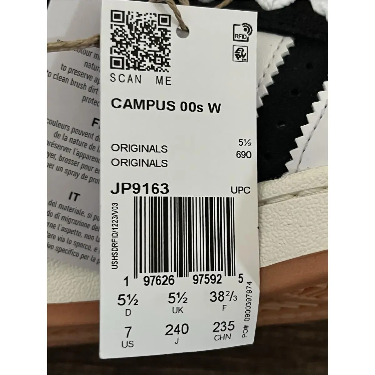 Adidas shoes - Adidas Campus 00 `s - Campus - Black 9