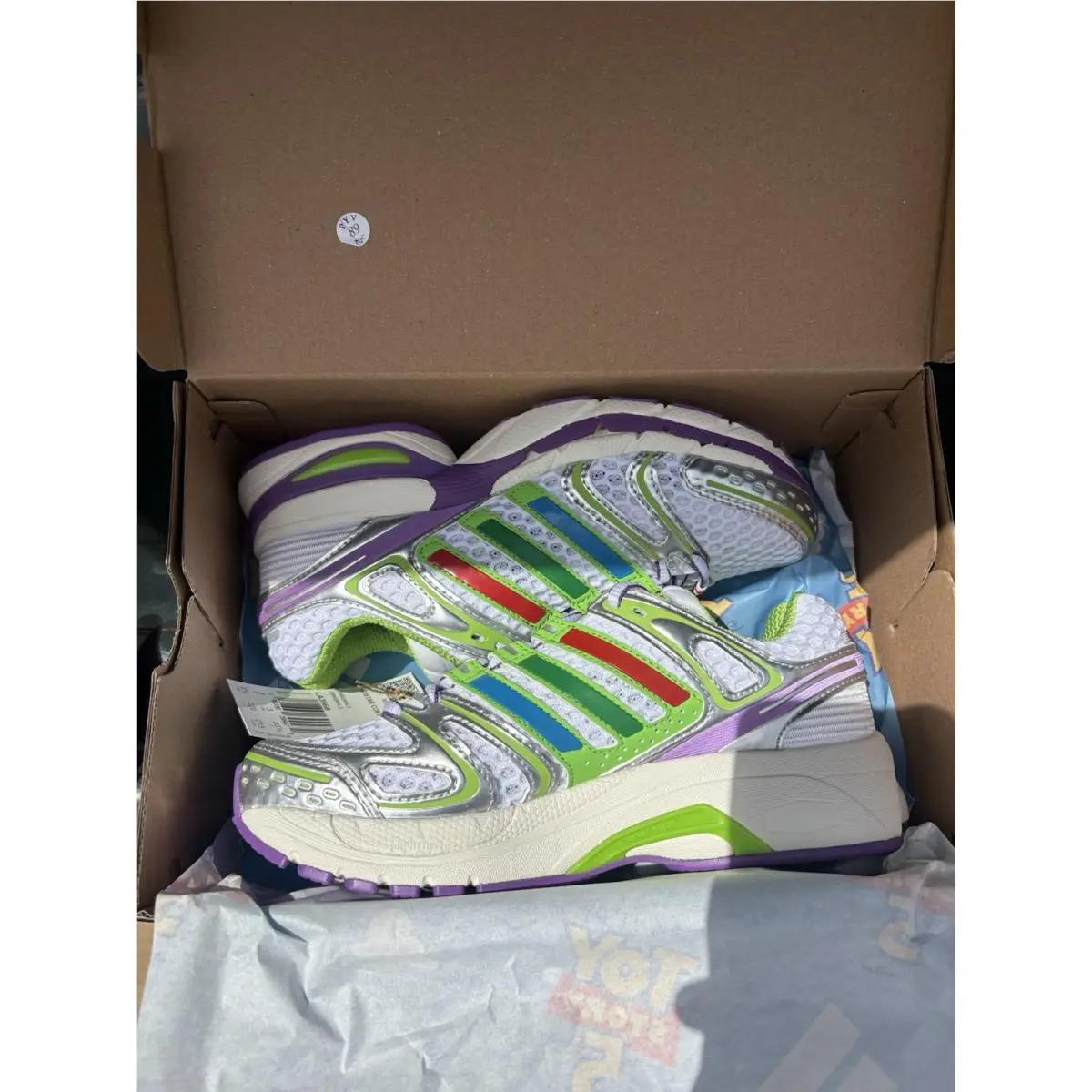 Adidas shoes - Control 5 - Control - White/Solar Slime/Silver Metallic 0