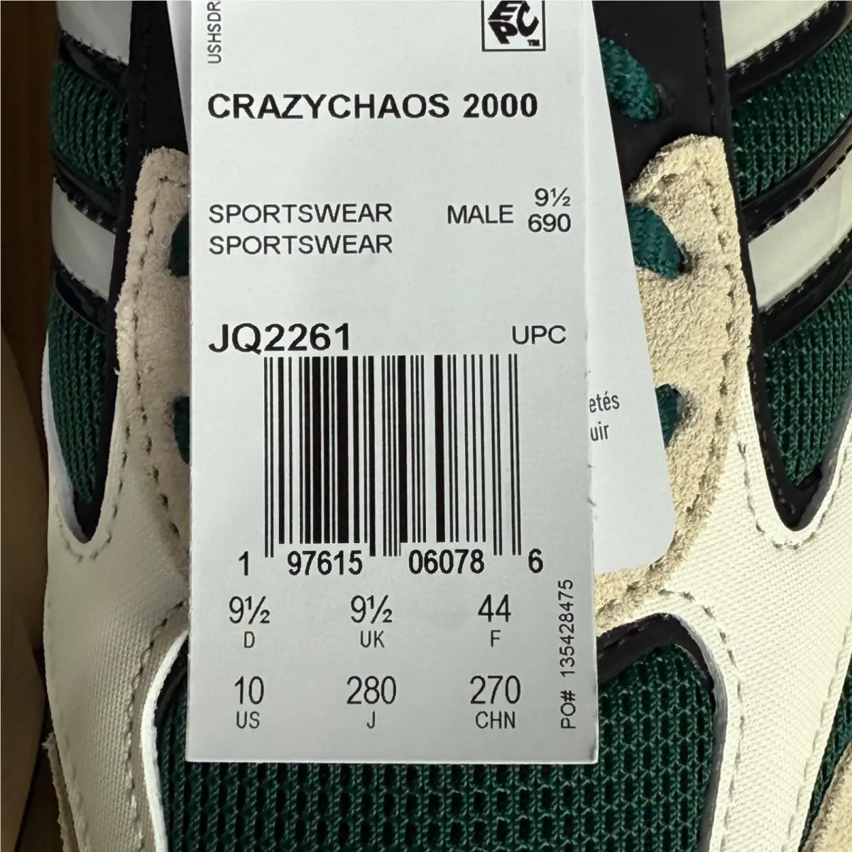 Adidas shoes - adidas Crazychaos - Crazychaos - JQ2261 - Creme/Wht/Blk/Silver 8