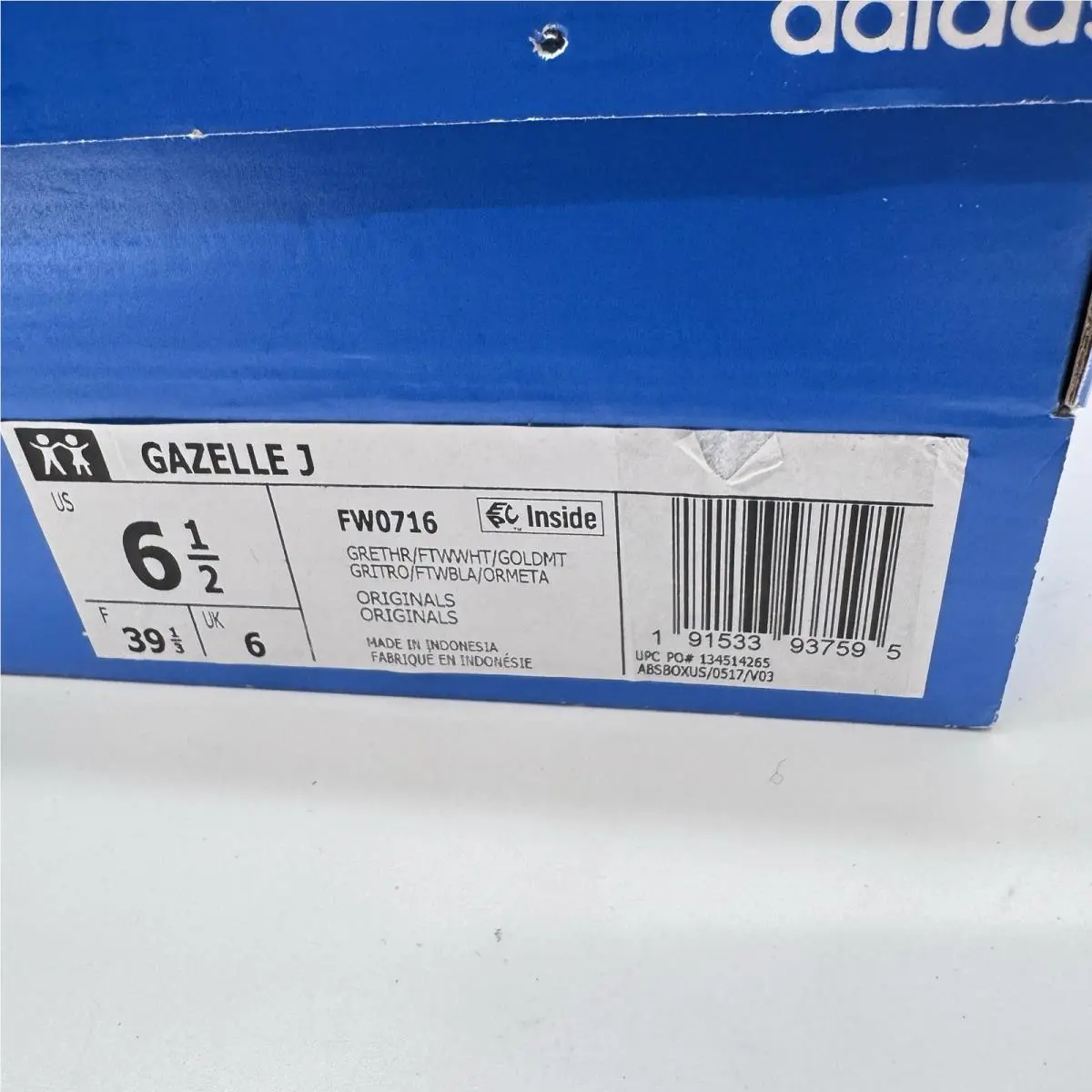 Adidas shoes - adidas Gazelle - Gazelle - FW0716 - Gray, White 5