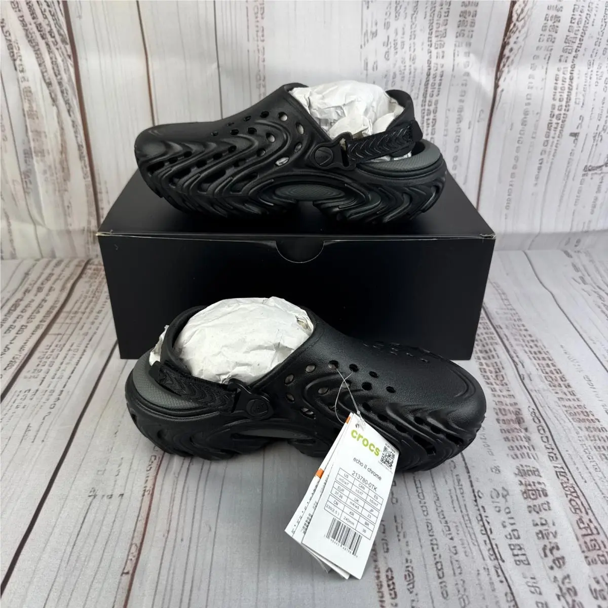 Crocs shoes - Crocs Echo II - Echo - Black (UPC: 198445487989) 0