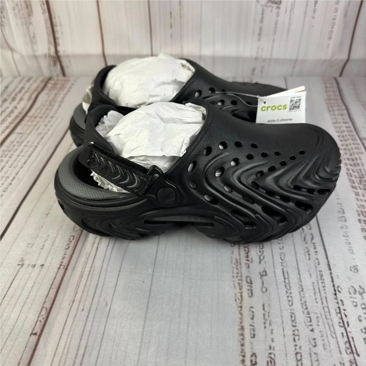 Crocs shoes - Crocs Echo II - Echo - Black (UPC: 198445487989) 2