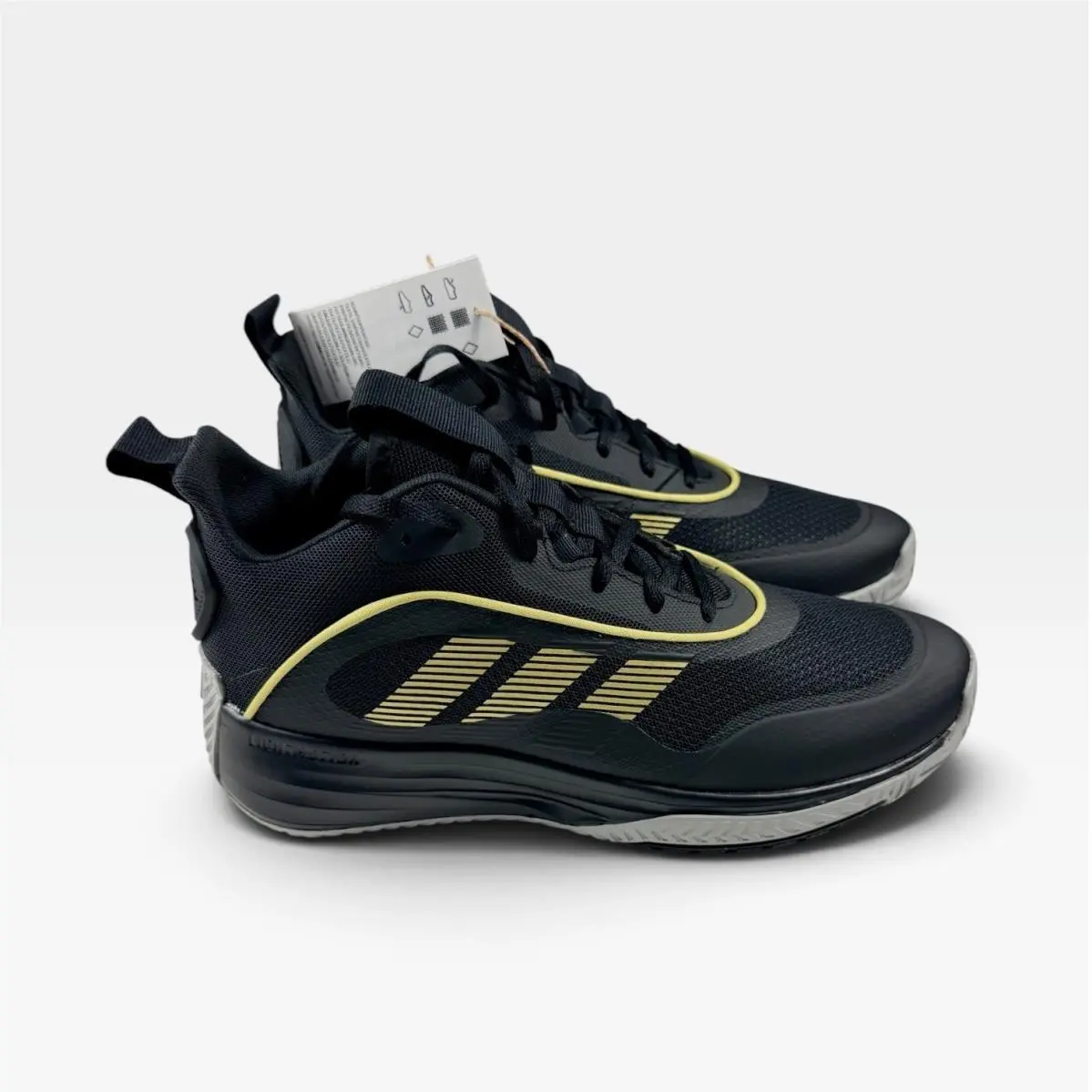 Adidas Basketball Ownthegame 3.0 Mens Size 9 Black Gold IF4566 Sneakers