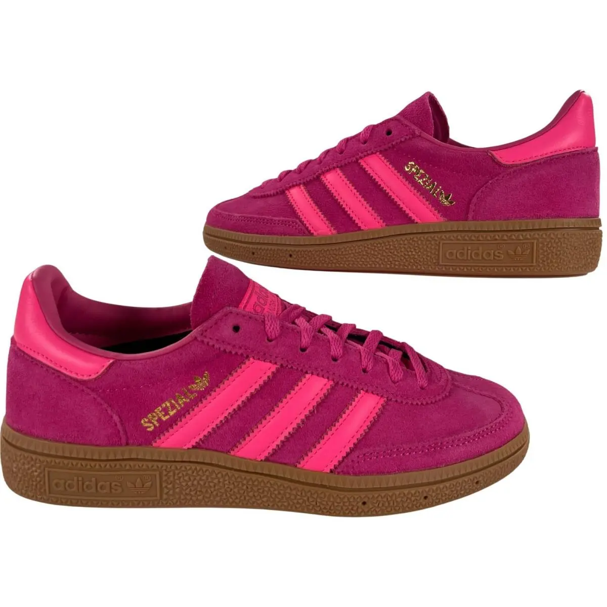 Adidas Handball Spezial Sneakers Pink Suede Gum Sport Sole Women`s Size 6.5