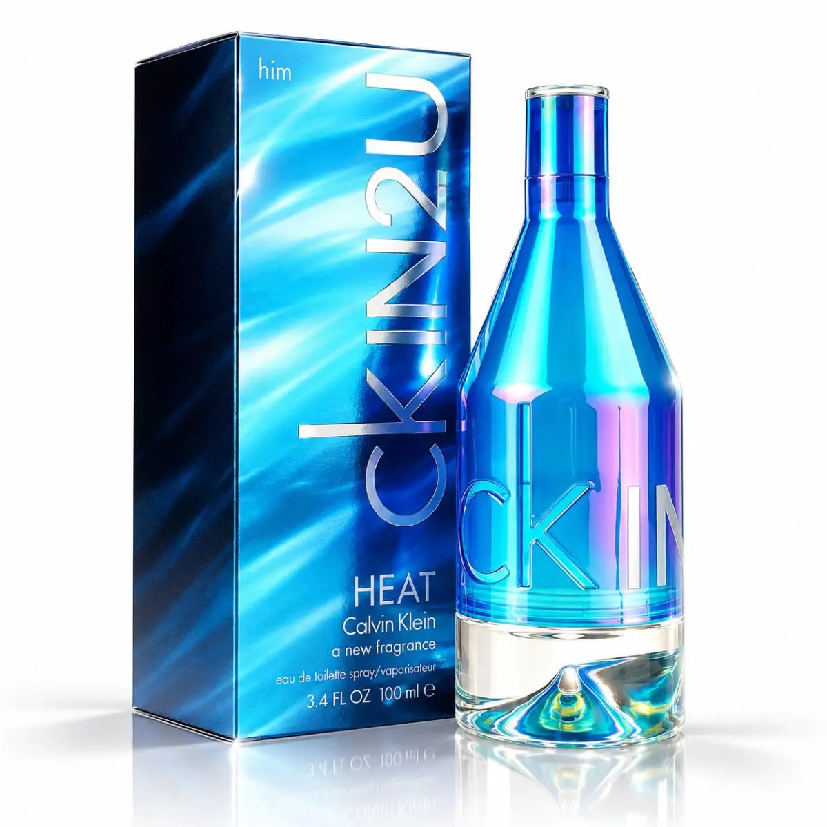 CK IN2U Heat  3.4 oz / 100 ml Eau De Toilette Spray For Men by Calvin Klein