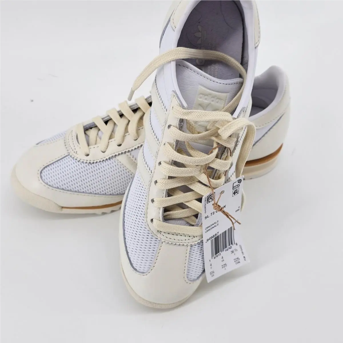 Adidas SL 72 OG W Women Size 5.5 White Off White Retro Sneakers JH9887
