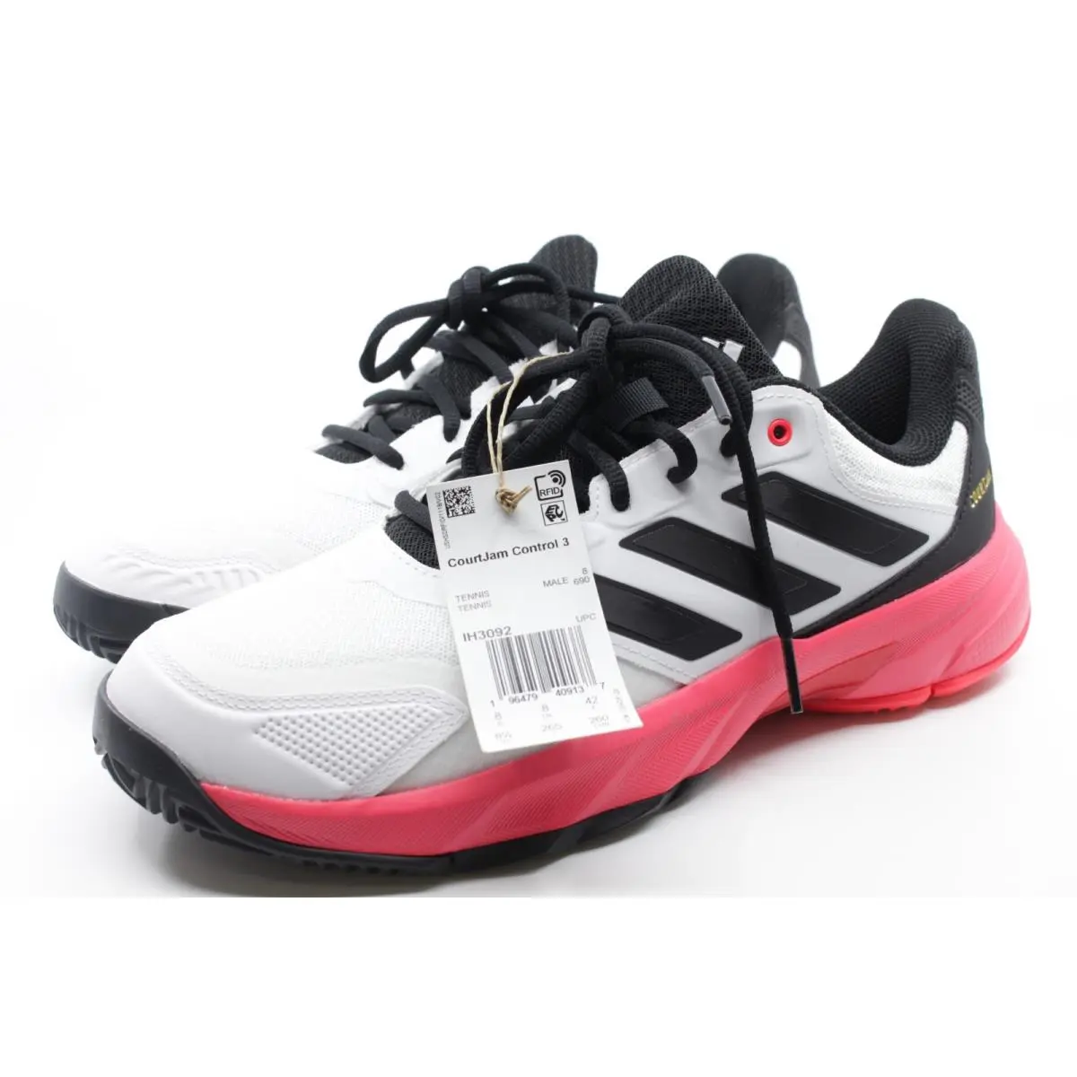 Adidas Courtjam Control 3M Black White SZ 9 IH3092