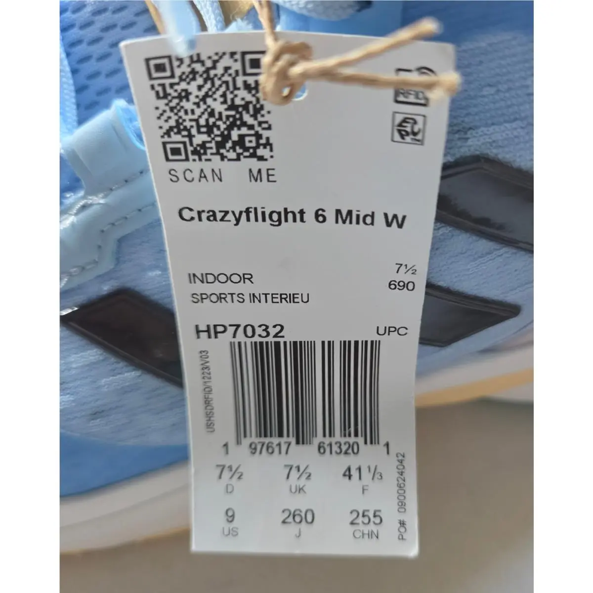 Adidas shoes - adidas Crazyflight - Crazyflight - Light Aqua Blue 6