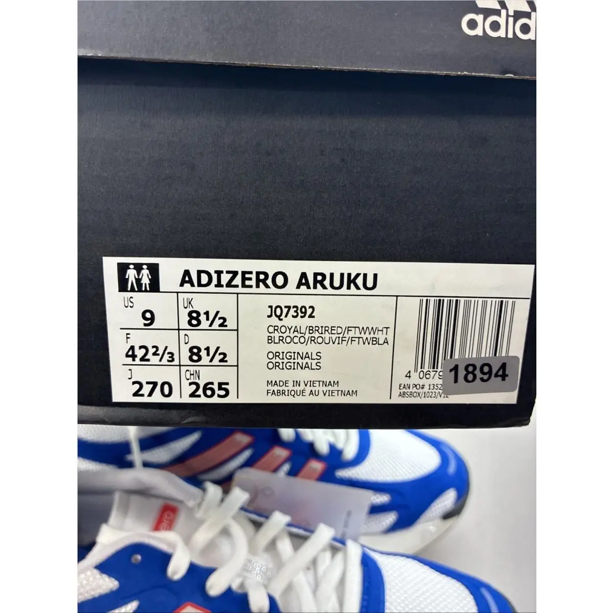 Adidas shoes - adidas Adizero Aruku - Adizero Aruku - JQ7392 - Red, White, Blue (UPC: 4067903736708) 5