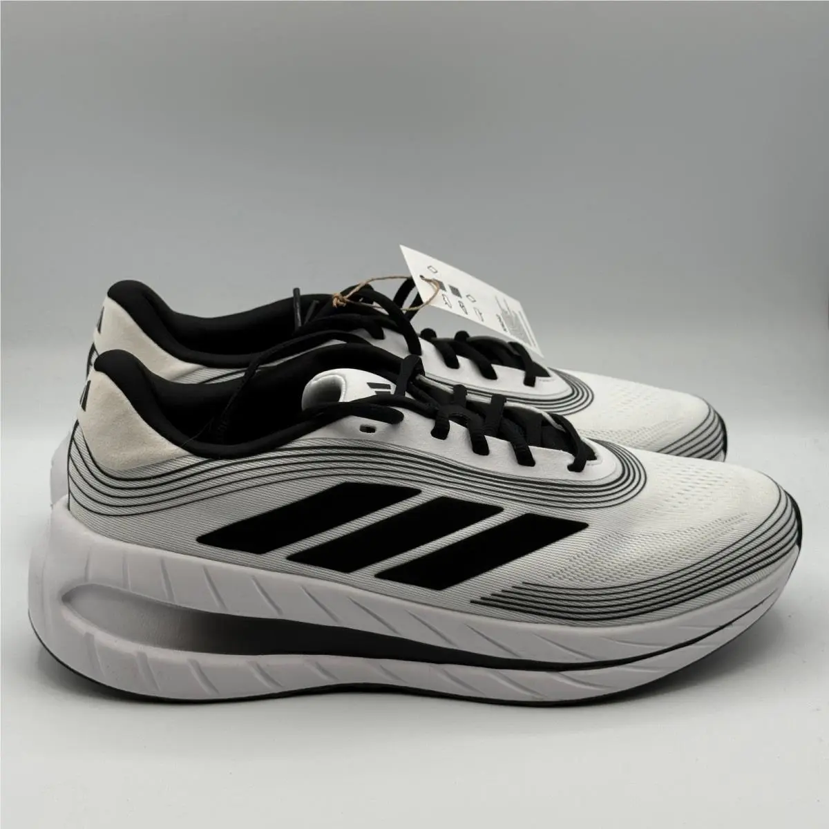 Adidas Adipure Shift Shoes Mens Size 9.5 White Black Running KI6242