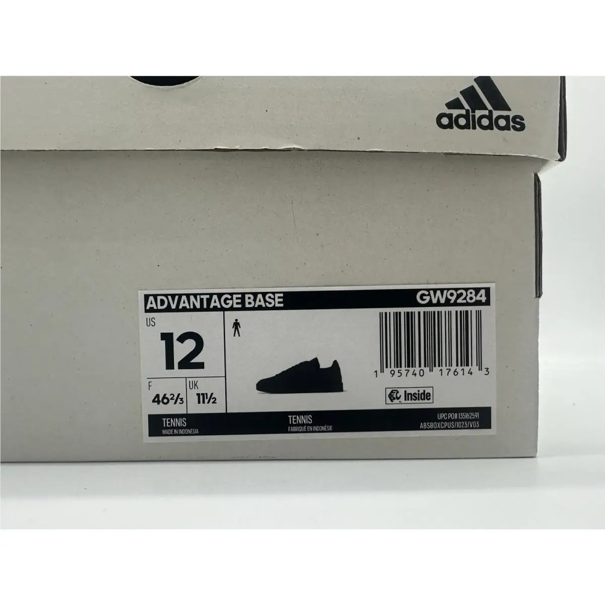 Adidas shoes - adidas Advantage Base - Advantage Base - GW9284 - Core Black / Core Black / Grey Six (Triple Black) (UPC: 195740176143) 7