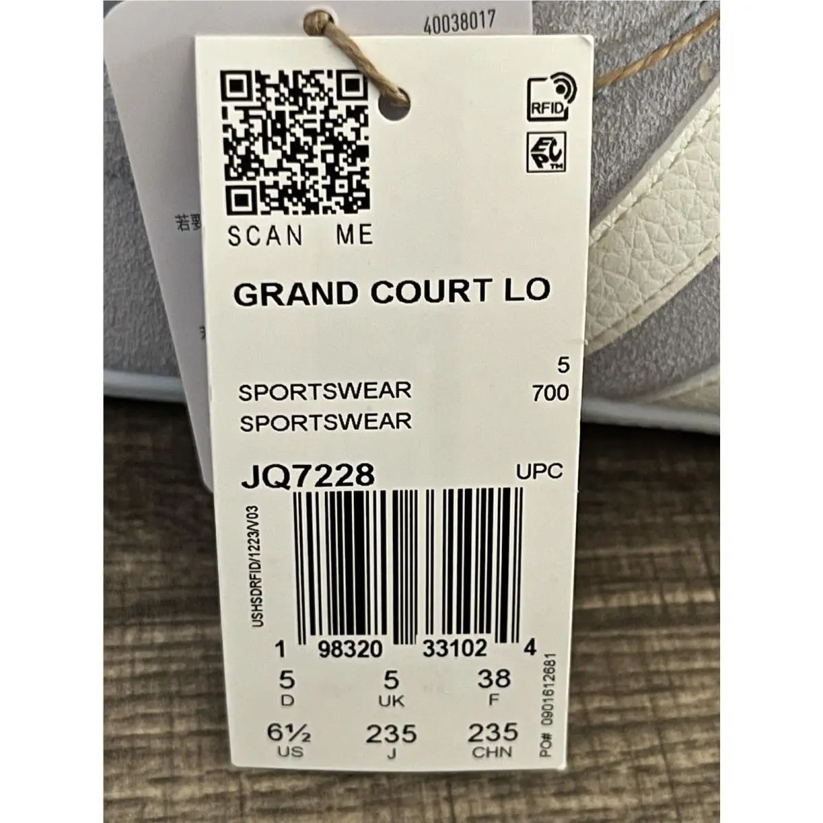 Adidas shoes - Adidas Grand Court Lo Crystal Sky Color - Blue 10