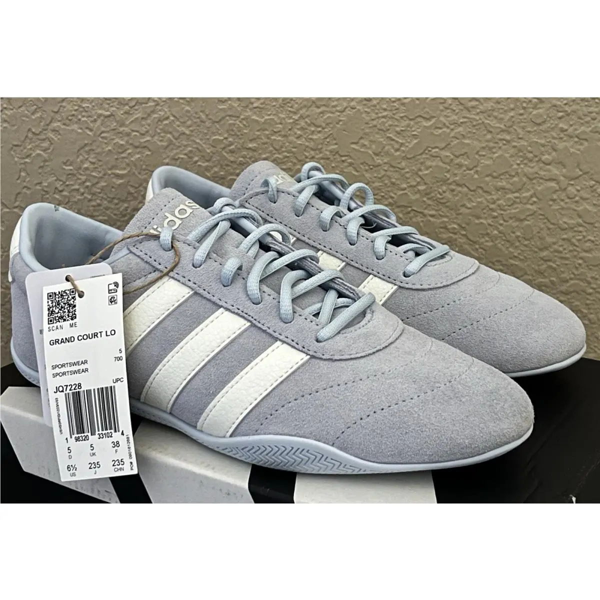 Adidas shoes - Adidas Grand Court Lo Crystal Sky Color - Blue 4