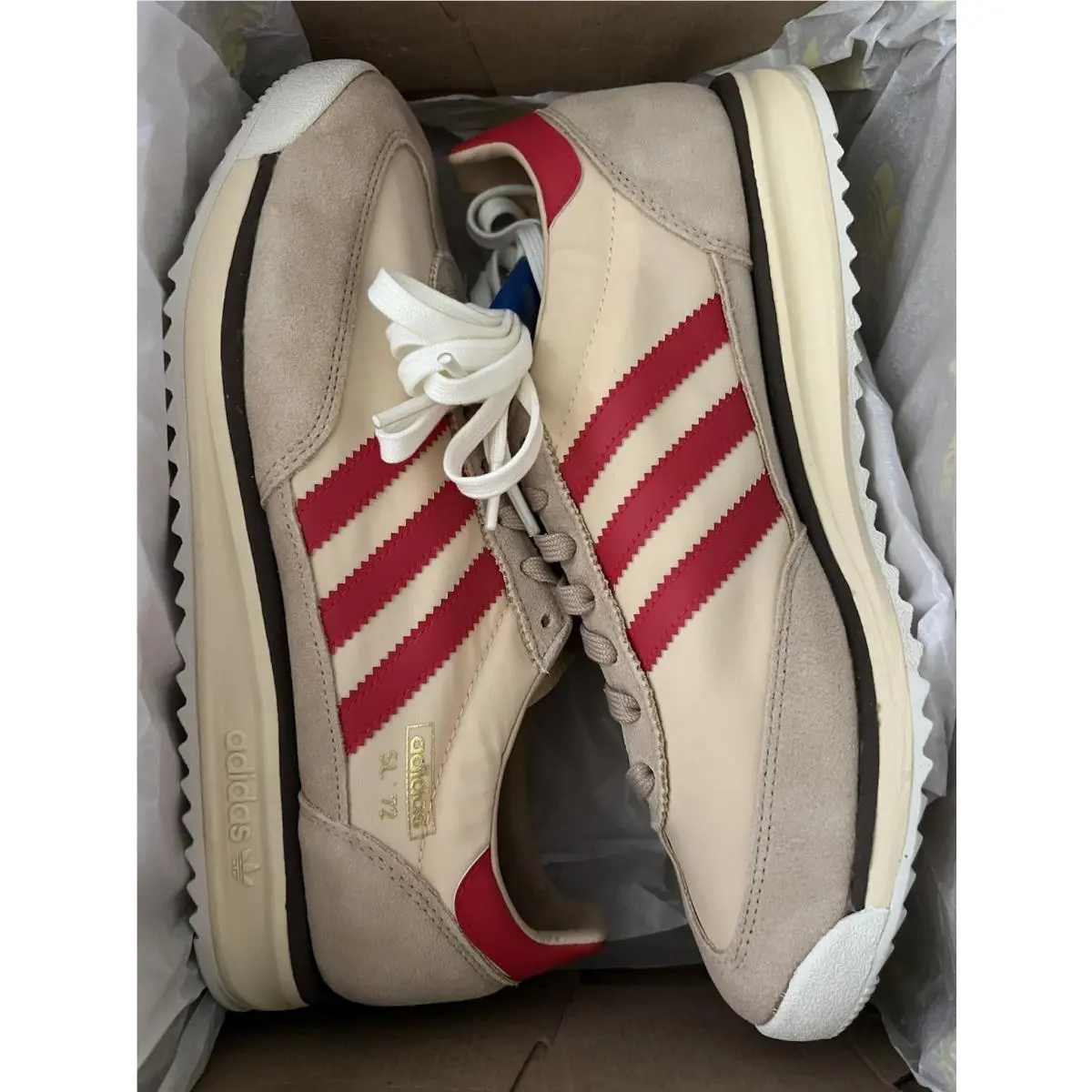 Adidas shoes - adidas SL 72 - JS0749 - Magic Beige/Pure Ruby/Sand Strata 12