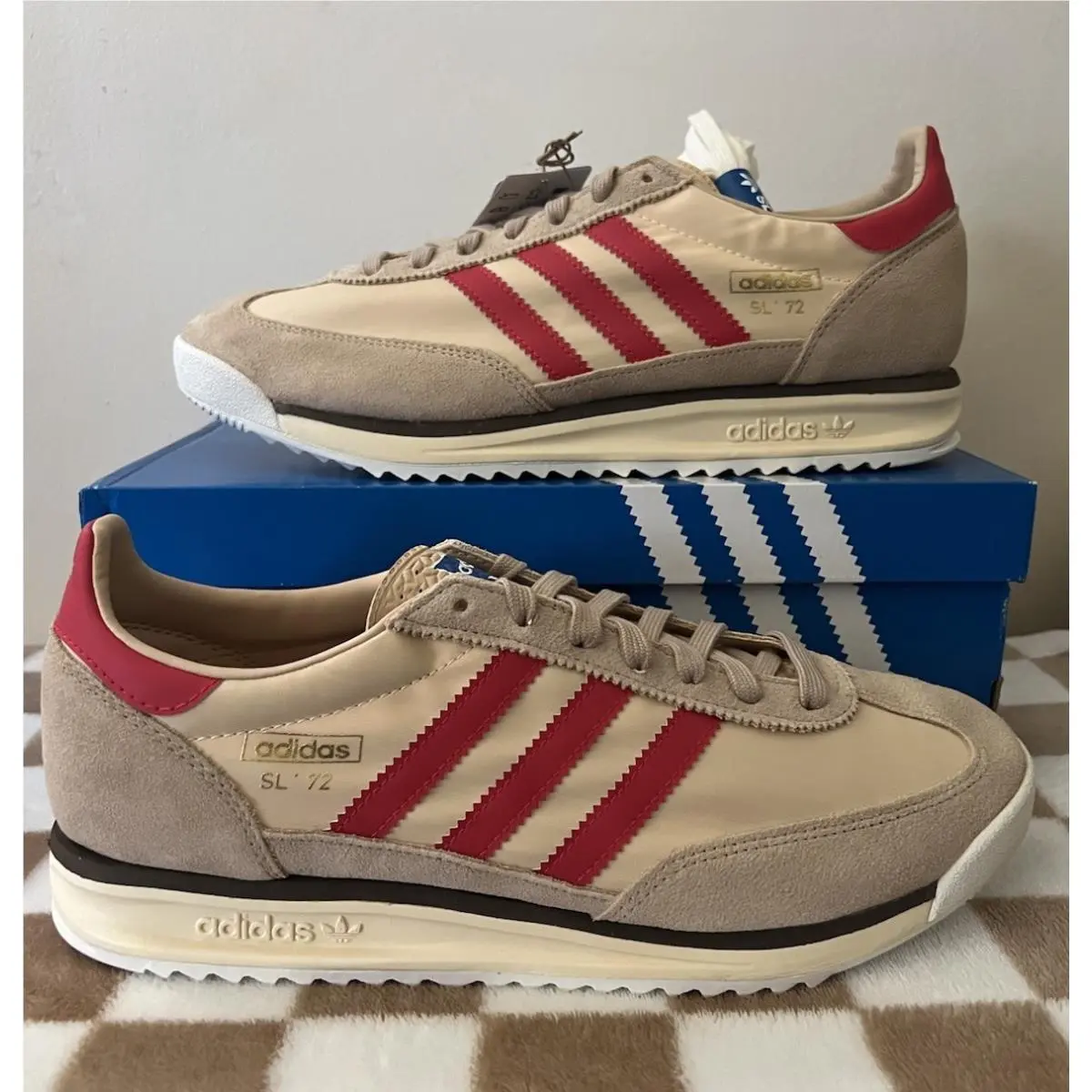 Adidas shoes - adidas SL 72 - JS0749 - Magic Beige/Pure Ruby/Sand Strata 1