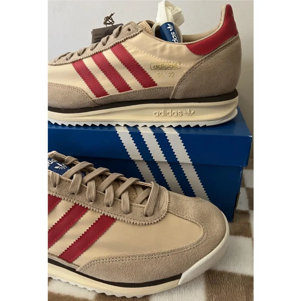 Adidas shoes - adidas SL 72 - JS0749 - Magic Beige/Pure Ruby/Sand Strata 2