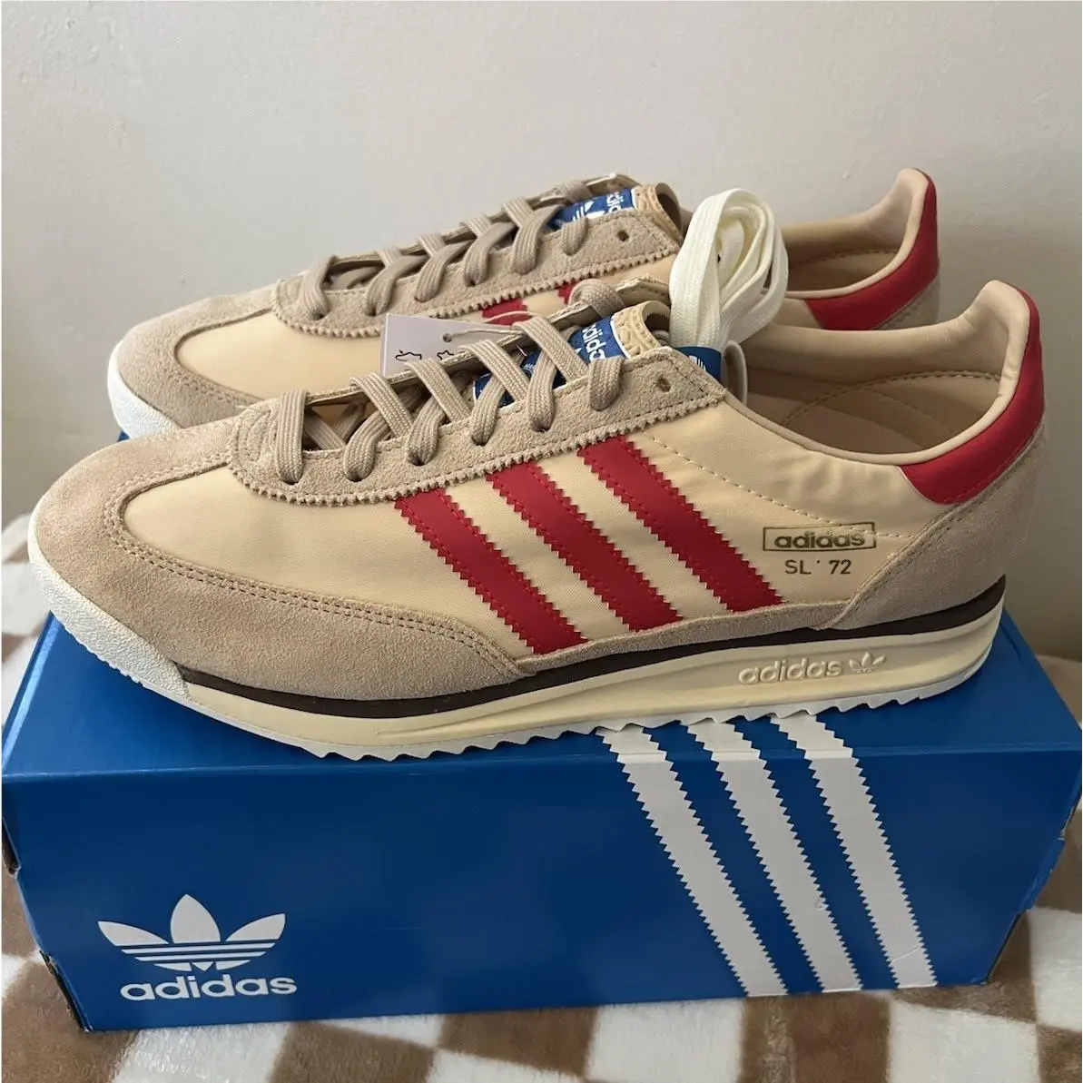 Adidas shoes - adidas SL 72 - JS0749 - Magic Beige/Pure Ruby/Sand Strata 7