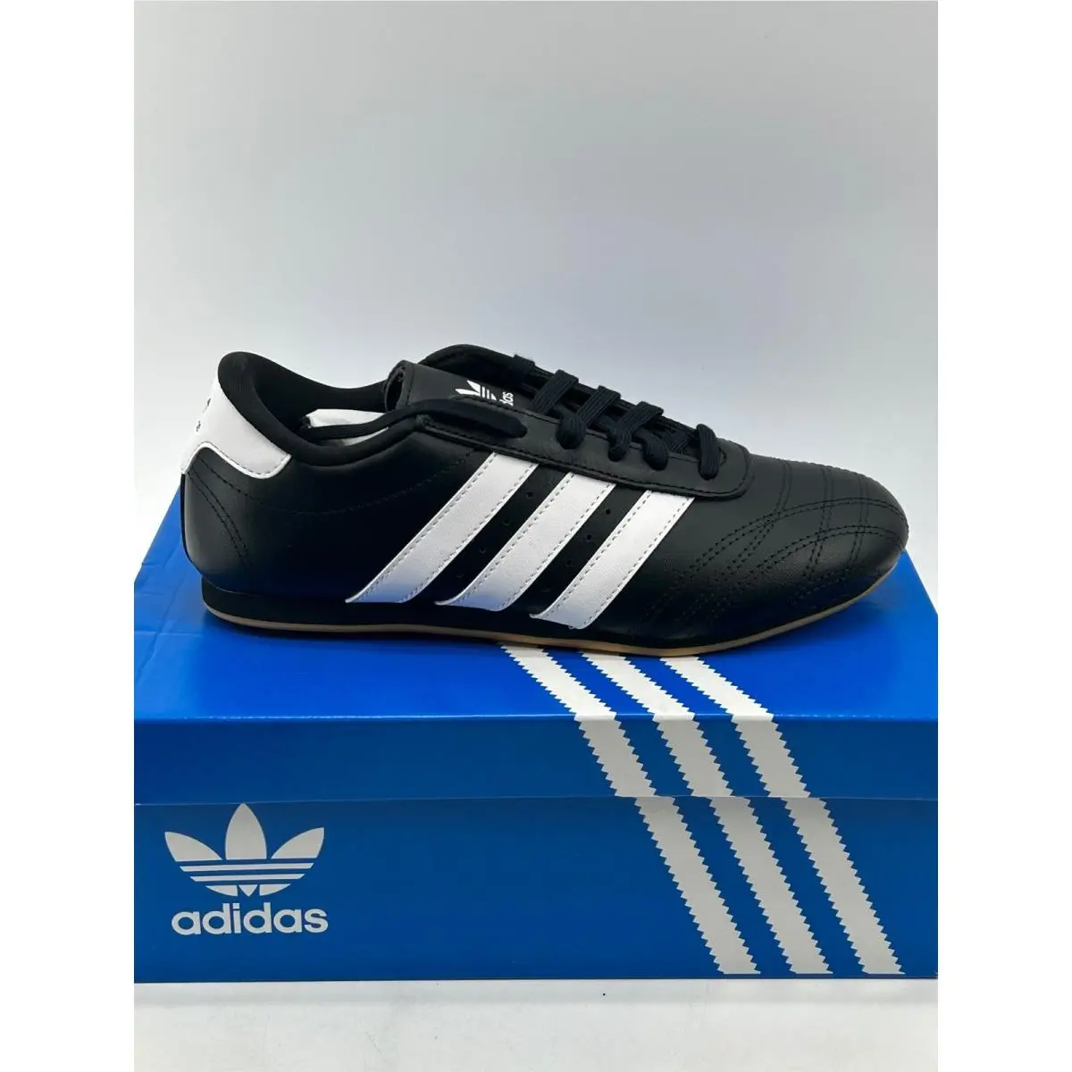 Adidas Taekwondo Lace J Kids 5.5 Black White Gum JR6807 Sneakers