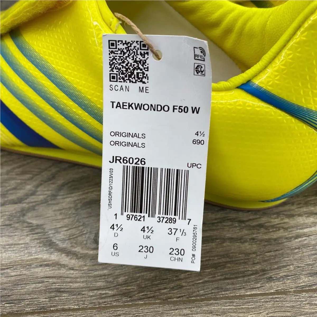 Adidas shoes - Taekwondo F50 W - Taekwondo - Yellow 2
