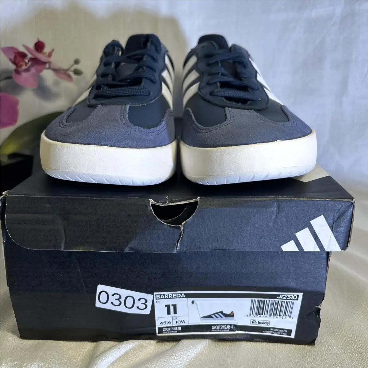 Adidas shoes - adidas Barreda - Barreda - JI2310 - Blue, White, Orange 1