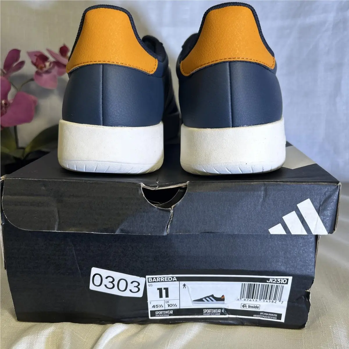 Adidas shoes - adidas Barreda - Barreda - JI2310 - Blue, White, Orange 3