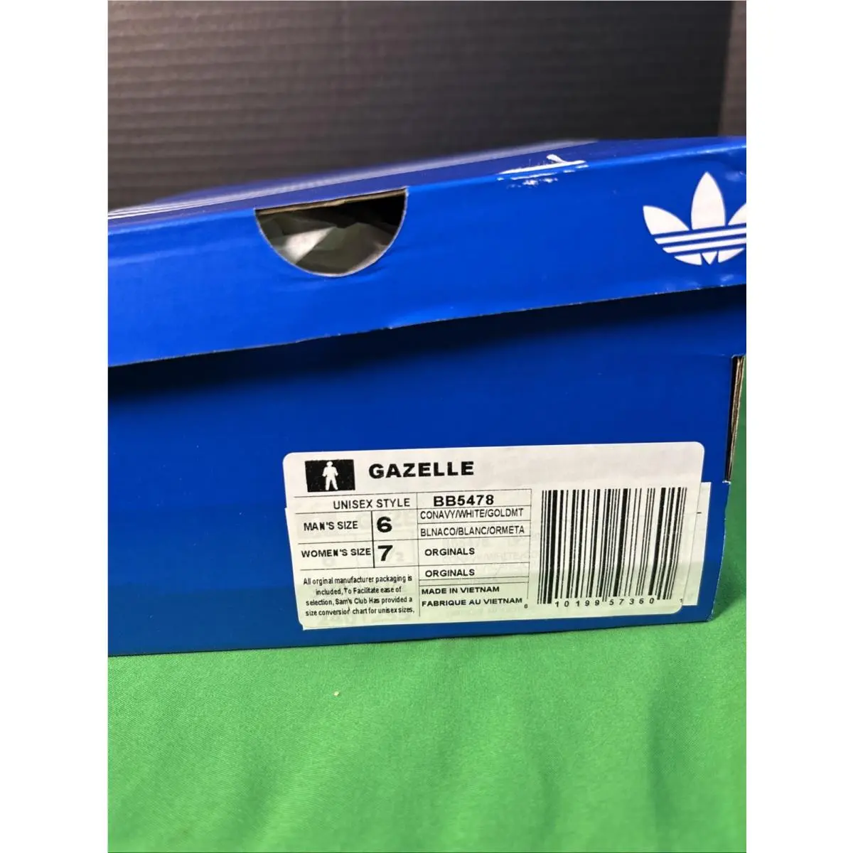 Adidas shoes - adidas Gazelle - Gazelle - Blue (UPC: 810199573601) 6