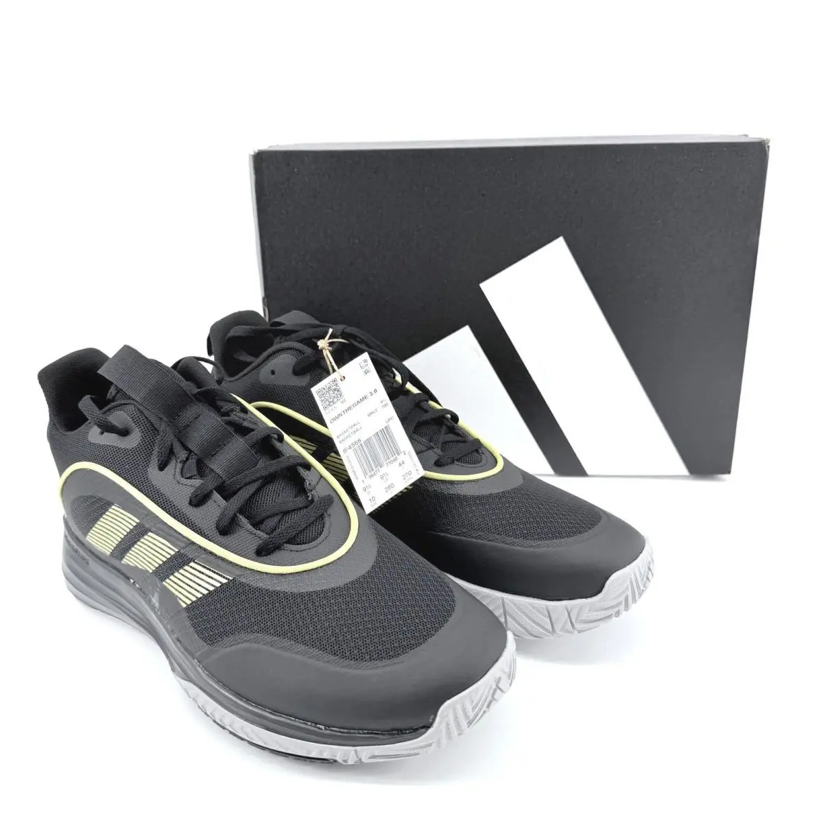 Adidas Ownthegame 3.0 Mens 10 Basketball Shoes Black Gold IF4566 Sneakers