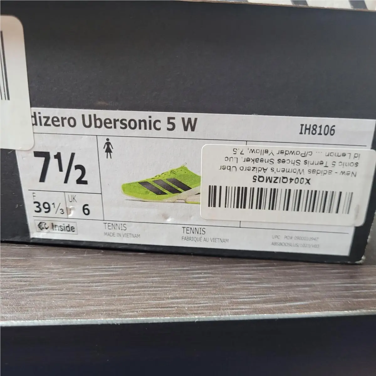 Adidas shoes - adidas adizero ubersonic - adizero ubersonic - IH8106 - Green 5