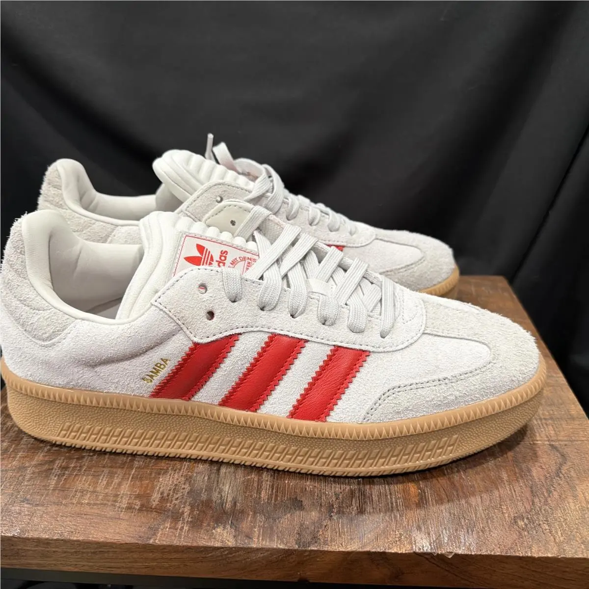Adidas shoes - adidas Samba - Samba - JS3826 - Gray, Manufacturer: Grey One/Better Scarlet/Gum 1