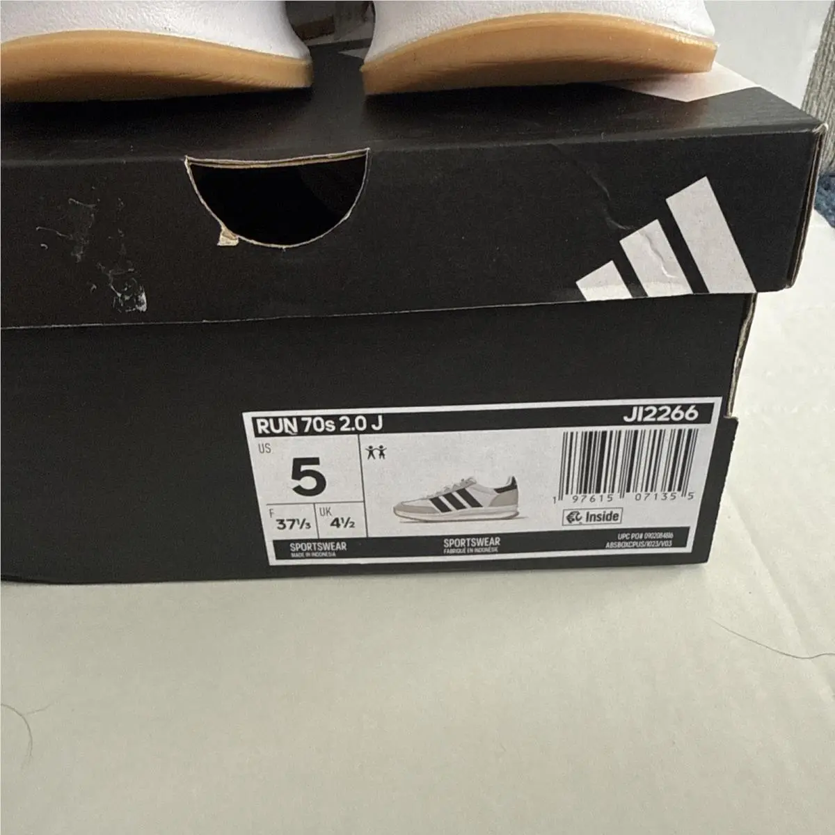 Adidas shoes - Run 70s 2.0 J - Run - JI2266 - White (UPC: 197615071393) 3